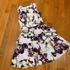 Banana Republic Tiered Ruffle Pansy Dress NWOT